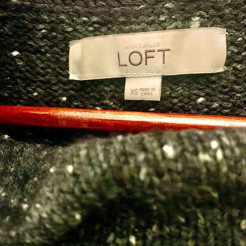 Loft Wool Cowl Neck Sweater - Picture 2 of 3